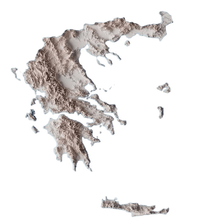 Greece Relief Map