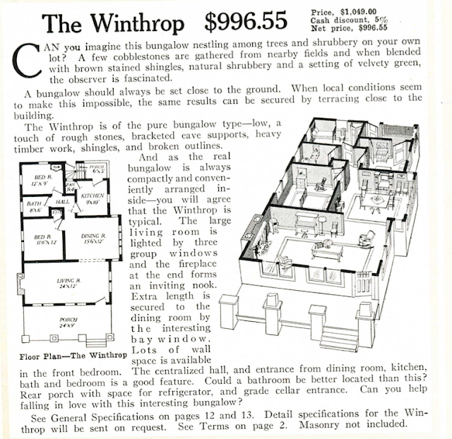 Aladdin Winthrop 1917 catalog floor plan