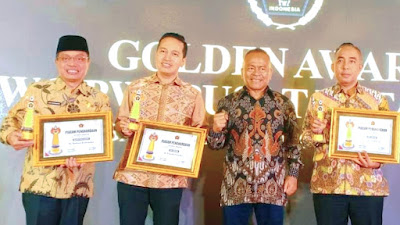Ketum KONI NTB Mori Hanafi Raih Penghargaan Olahraga Golden Award dari SIWO PWI Pusat