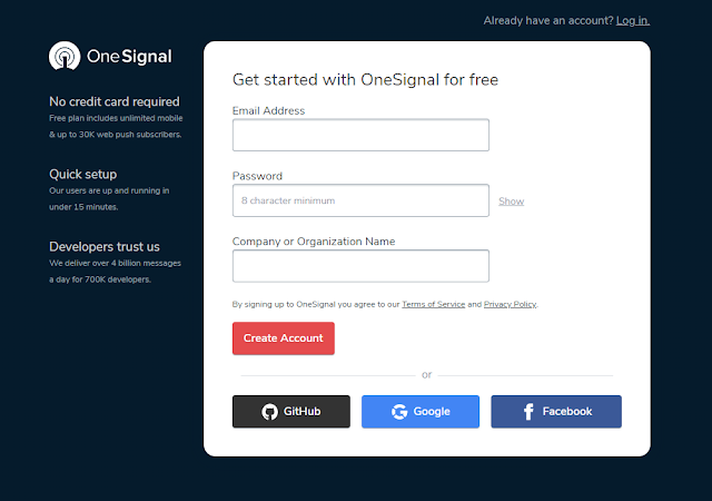 Cara Membuat Push Notifications di Blog dengan OneSignal