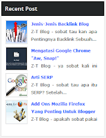 Cara Membuat Random Post Bergerak Di Blog