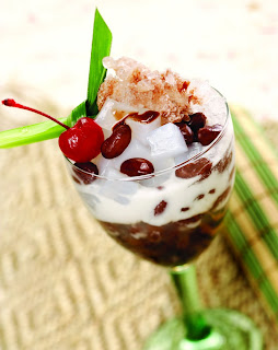 Resep menu minuman Es Kacang Merah