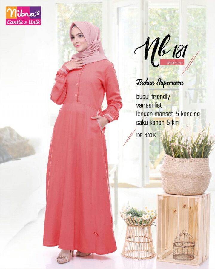 KOLEKSI GAMIS TERBARU NIBRAS NB.181