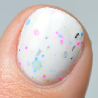 white crelly nail polish