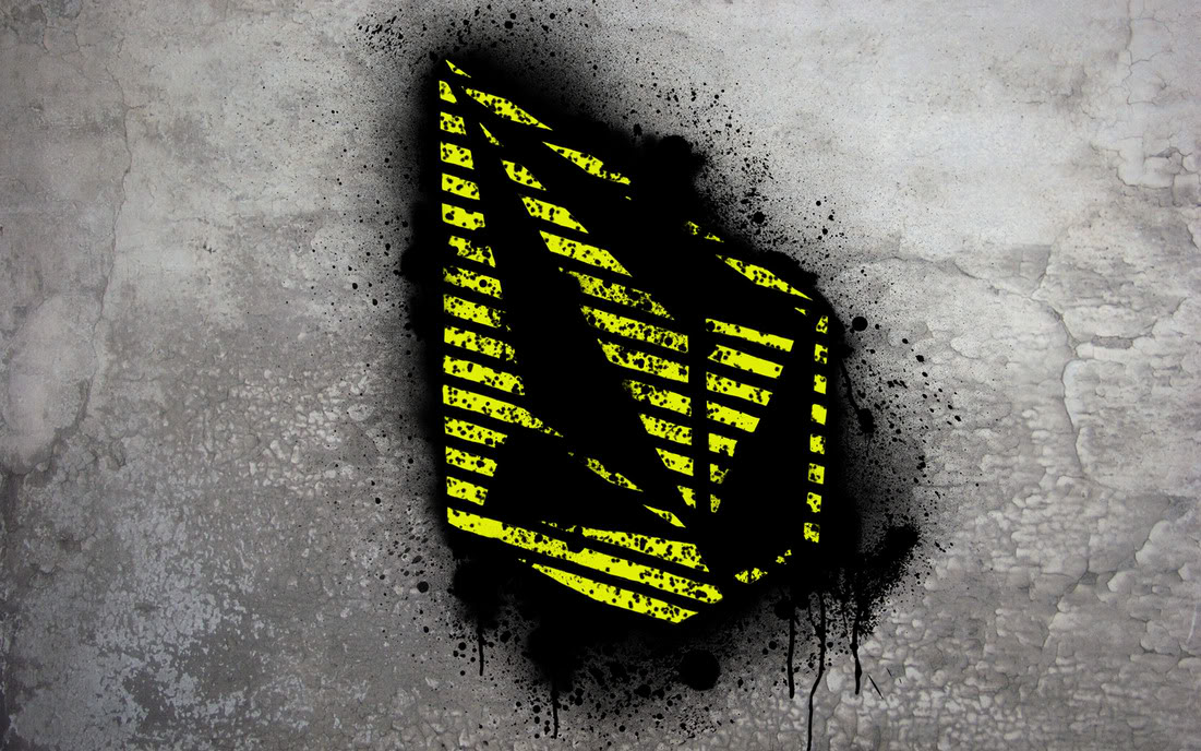 Wallpaper Graffiti "Volcom" Design - Best for Your Notebook