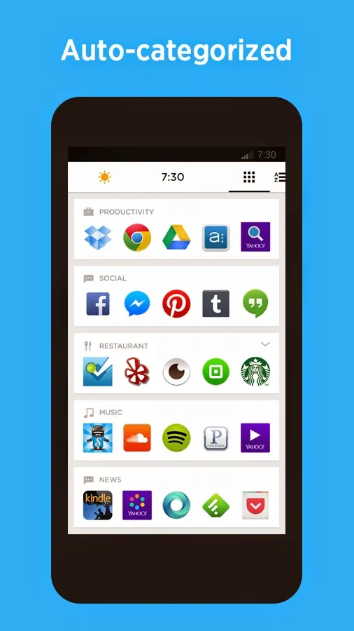 Aplikasi Yahoo Aviate Launcher