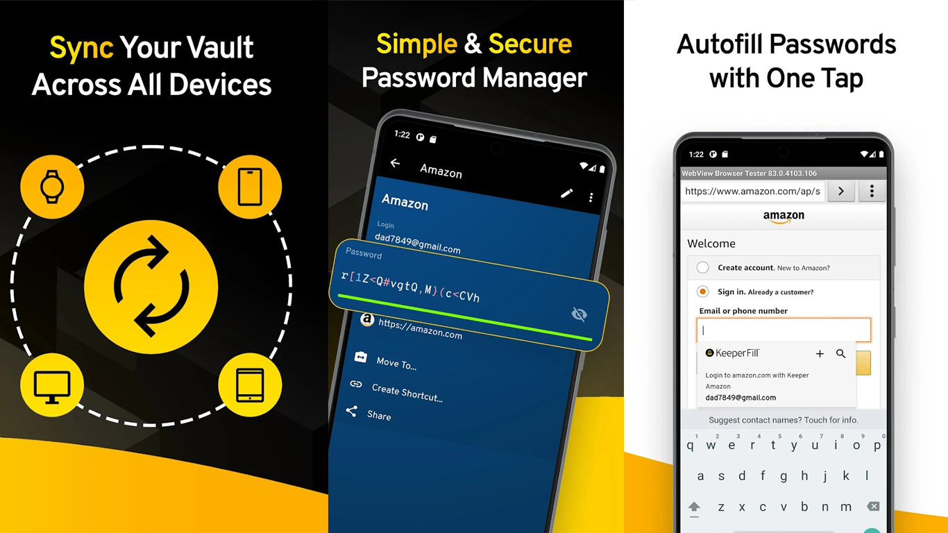 keeper password manager android app