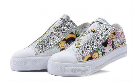 Ed Hardy Women's pattern shoes,Ed Hardy Women Sneakers & Casual