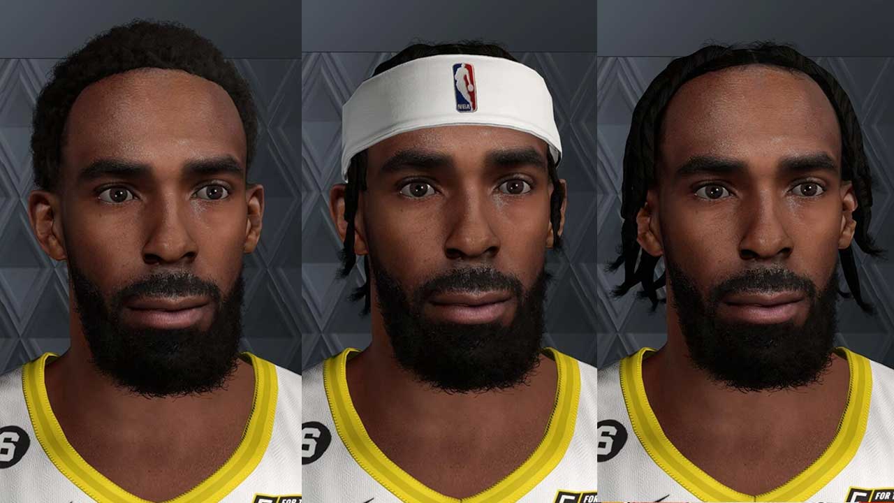 NBA 2K23 Mike Conley Cyberface (3 Hairstyles)