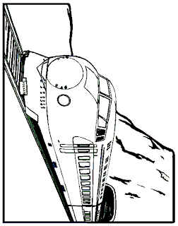 train coloring pages