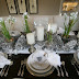 Green And White Christmas Table Decorations