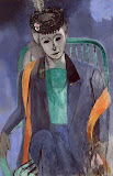 Portrait of the Artist's Wife by Henri Matisse - Portrait Paintings from Hermitage Meseum