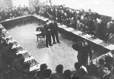 Simultáneas de ajedrez de Alekhine en Barcelona en 1944