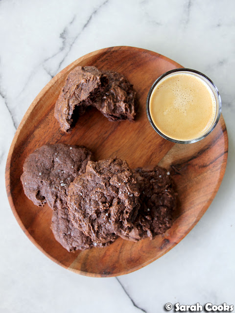 Salted Chocolate Rye Cookies