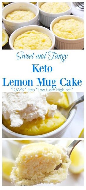 Keto Lemon Mug Cake