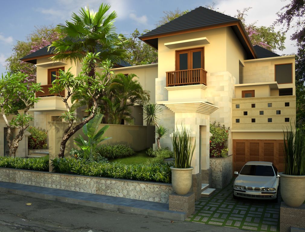  Gambar  Desain Rumah  Desain Villa Type 200 Tropical Mansion