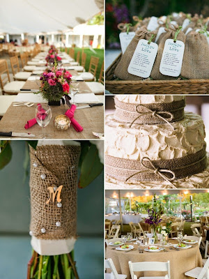 Choose A Burlap-Themed Wedding and Keep to Your Budget