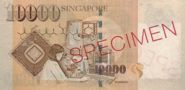 Singapore currency 10000 dollars