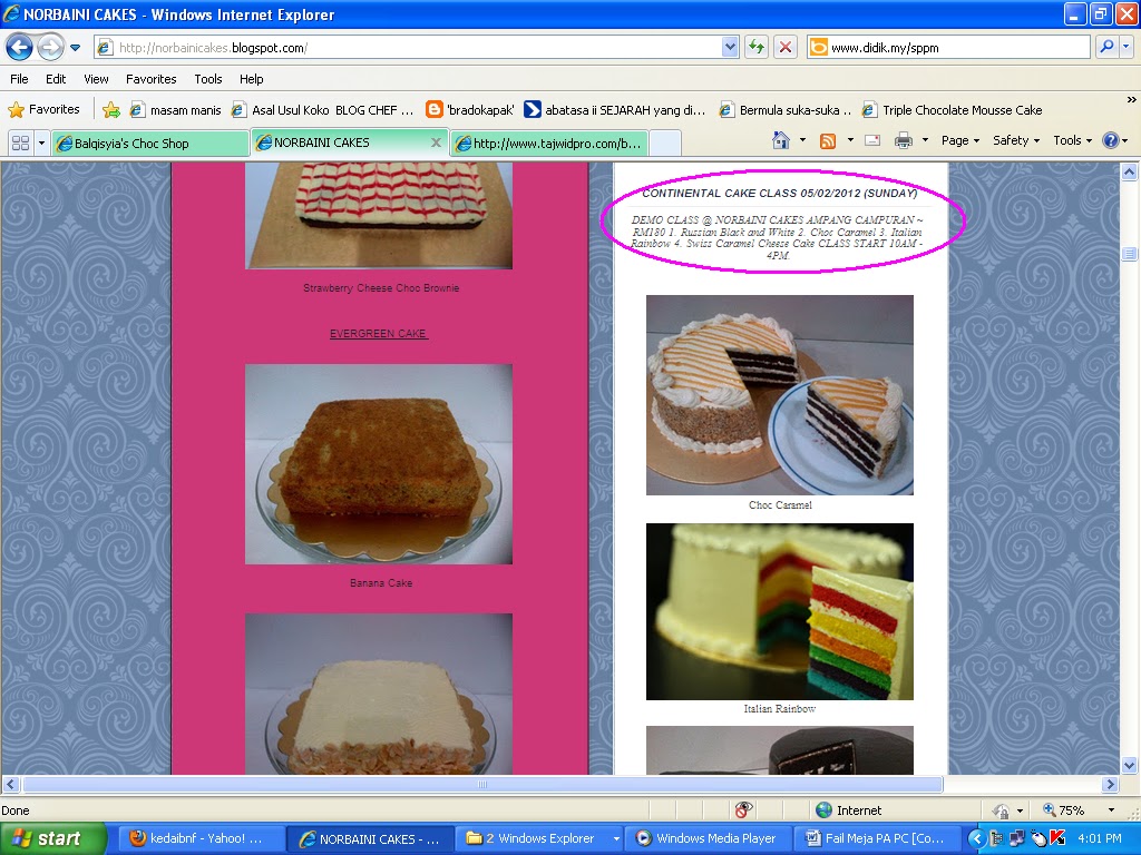 Balqisyia's Choc Shop: January 2012