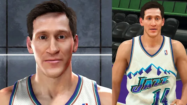 NBA 2K24 Jeff Hornacek Retro Cyberface & Body Update