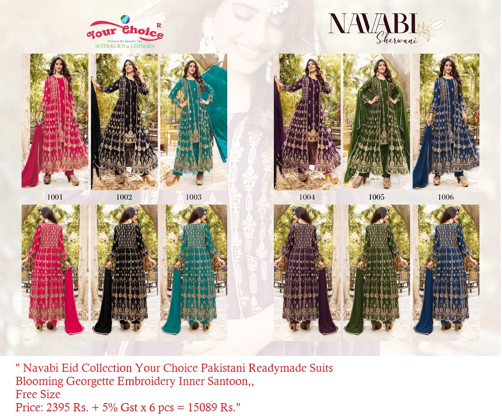Your Choice Navabi Eid Collection Pakistani Readymade Dress Catalog Lowest Price