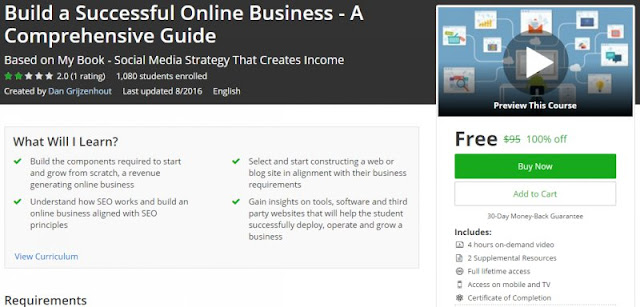 [100% Off] Build a Successful Online Business - A Comprehensive Guide | Worth 95$