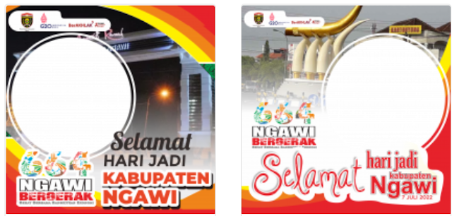 12+ Twibbon HUT Kabupaten Ngawi Ke - 664 Tahun 2022