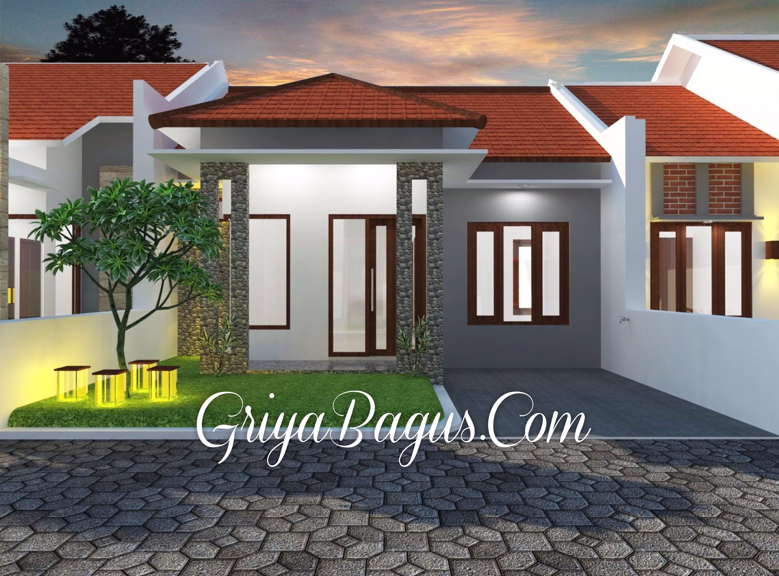 Contoh Desain Rumah Minimalis Tipe 40 104 M2 Di Yogyakarta Kavling
