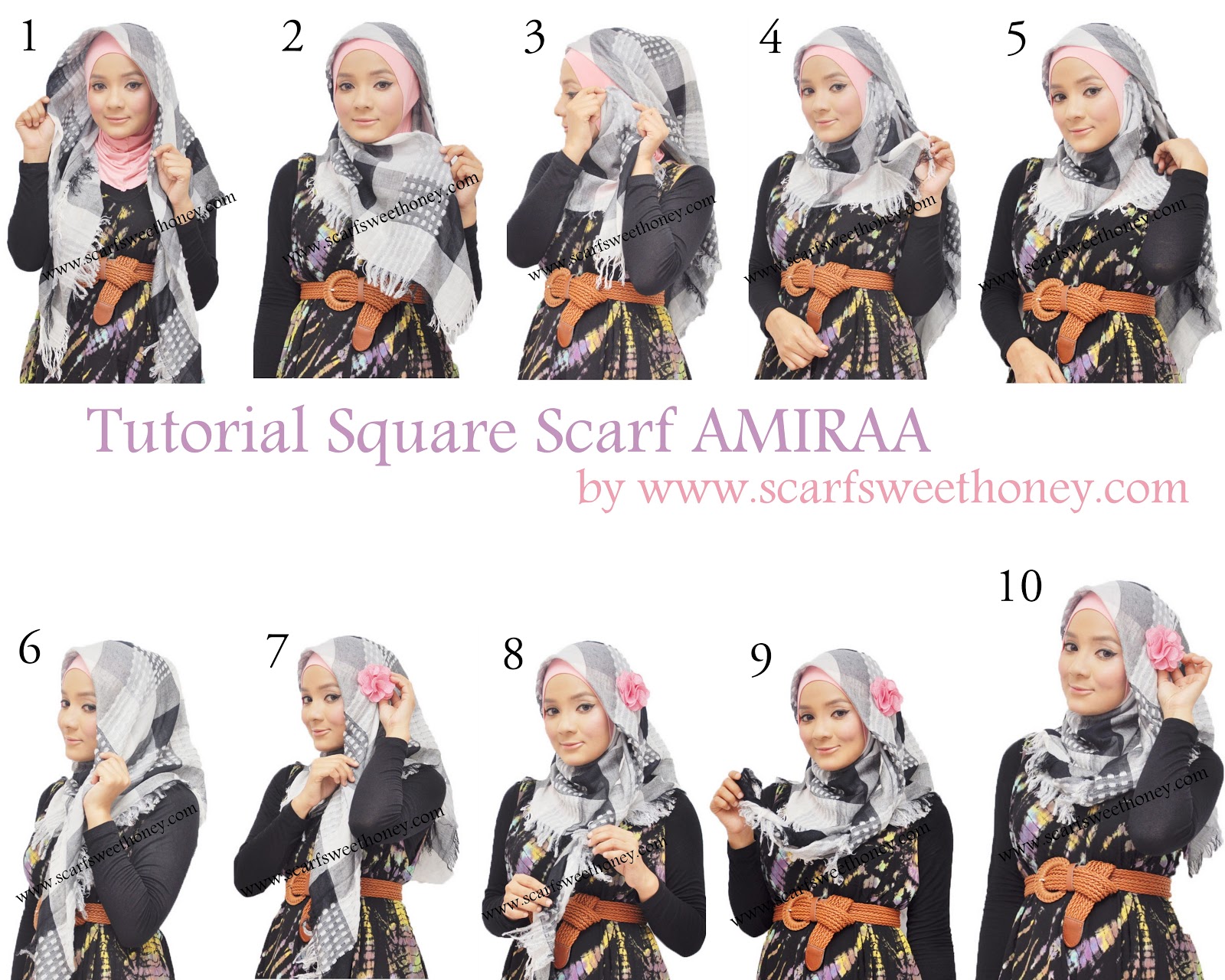 Gambar Tutorial Cara Memakai Jilbab Lengkap 90 Gaya Bagian Ke 2