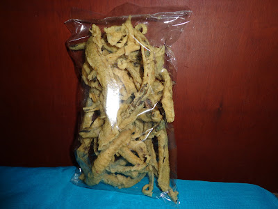 Keripik Belut Merk AdiSa Rp. 15.000/pcs (150 gr) / Rp. 65.000/Kg, Tampak Depan