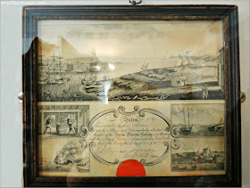 Certificado de la Sociedad Marina de Salem de Nathaniel Ropes III