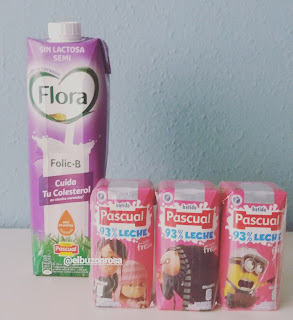 flora, leche sin lactosa, pascual, batido fresa