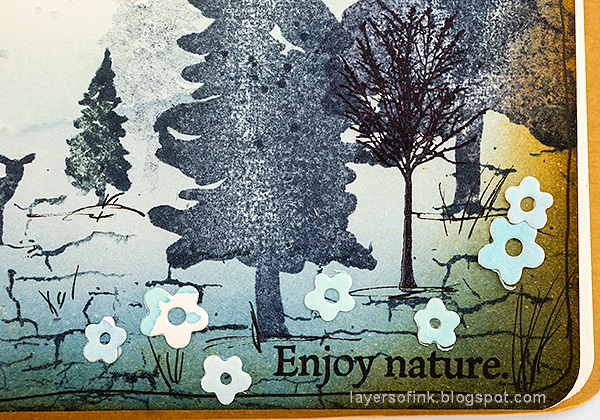 Layers of ink - Rainy Spring Forest Tutorial by Anna-Karin Evaldsson.