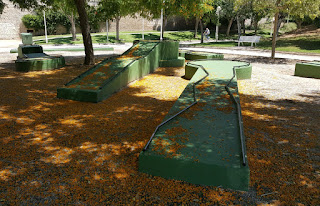 Minigolf course in Valencia, Spain