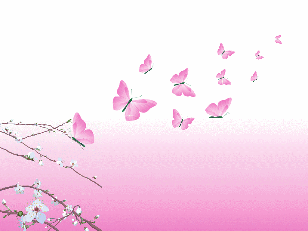 Beauty Pink Design Butterfly Wallpaper | Wallpaper ME