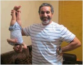 صور باسم يوسف مع ابنتة نادية +Bassem Yousef