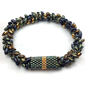 Kumihimo Bracelet with Long Magatamas & C-Lon Tex 400 Bead Cord