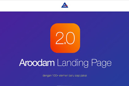 Aroodam Landing Page Blogger Templates