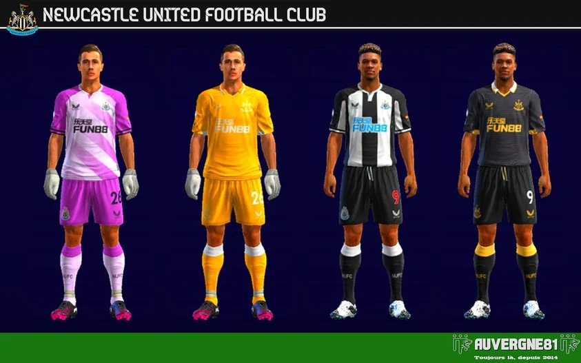 Kits Newcastle United FC 2021-2022 For PES 2013