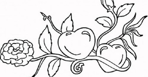 Hearts And Flowers Coloring Pages 5