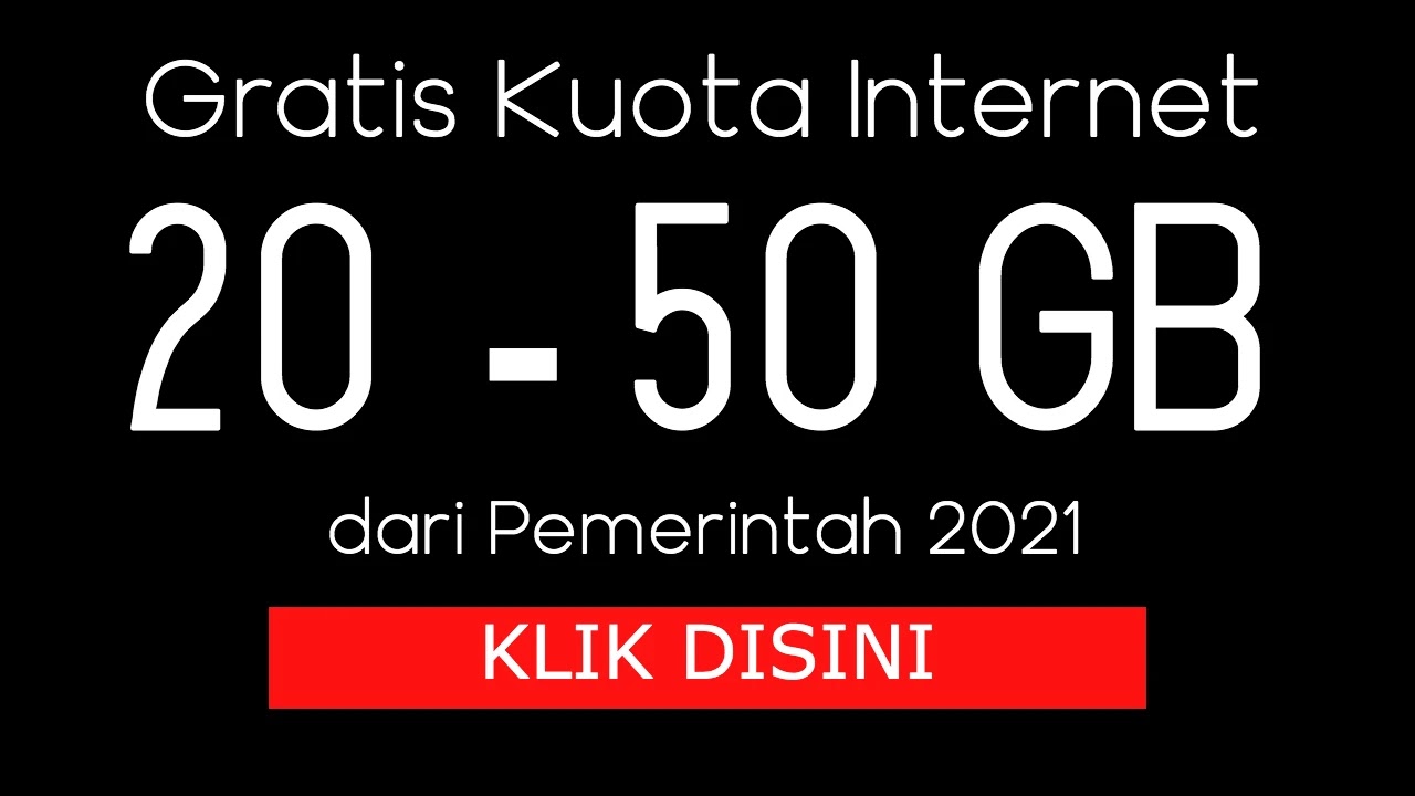 Kuota Internet Gratis untuk Belajar Online dari Pemerintah Terbaru