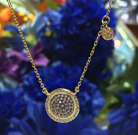 Le Vian Pave Pendant, Le Vian Chocolatier, Le Vian Diamond Chocolate and White Diamond Pendant, Le Vian Chocolate and White Diamond Pendant