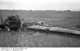Crashed aircraft across the Dnepr River 2 September 1941 worldwartwo.filminspector.com