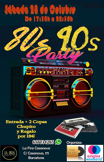 Flyer 80s 90s Party (1er Aniversario)