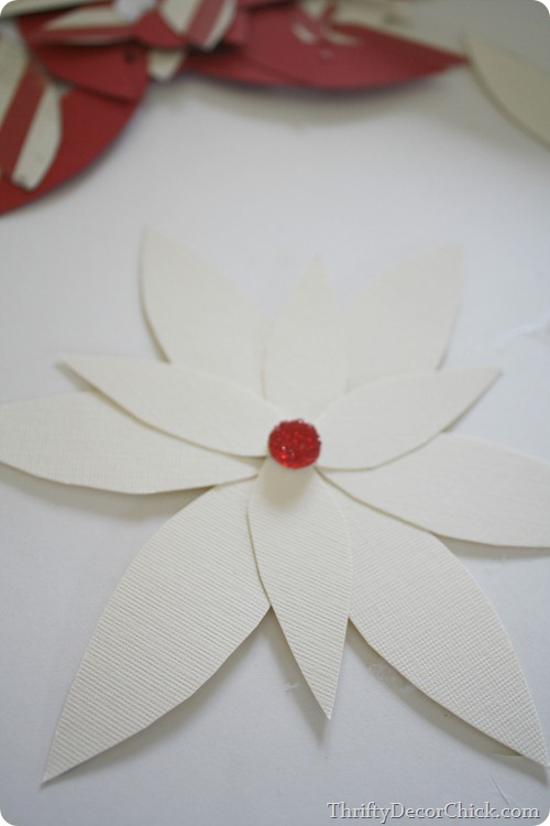 paper poinsettia craft