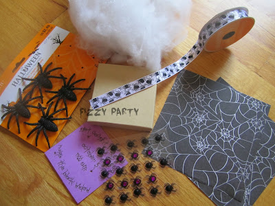 DIY invitation, Halloween, Michaels crafts, Joanns crafts, spider party