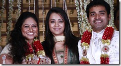 Actress Trisha at Choreographers Shobi Lalitha Wedding Reception Stills