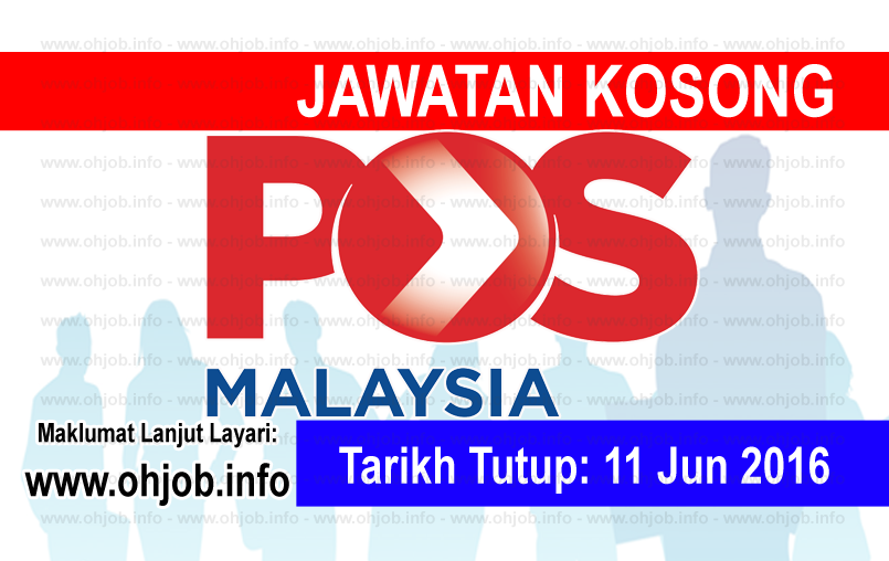 Job Vacancy at Pos Malaysia Berhad - JAWATAN KOSONG 