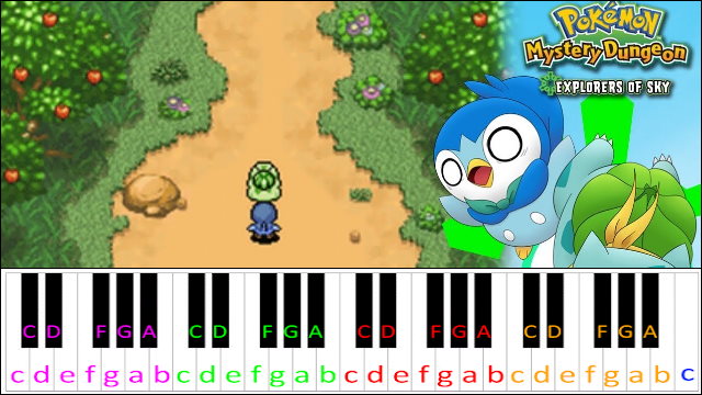 Apple Woods (Pokemon Mystery Dungeon Explorers of Sky) Piano / Keyboard Easy Letter Notes for Beginners