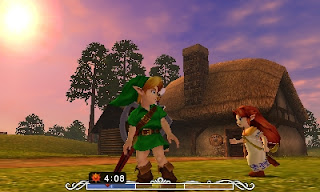 Link and Romani practicing at the ranch at 4PM on the first day